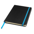 A5 Cardboard hardcover notebook, with pocket / Stylebook, Tourquise Blue