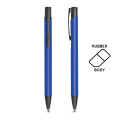 Rubberized aluminium ball pen / Aluru, Royal blue