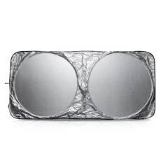 Polyester foldable sun visor with pouch / S-Shade