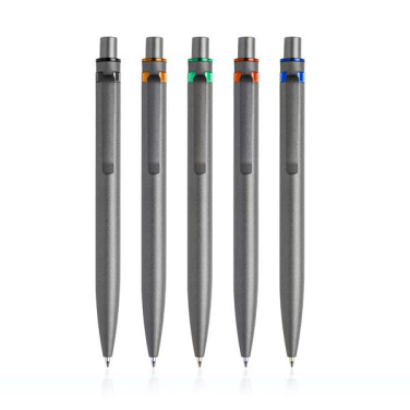 Recycled aluminum ballpoint pen, colored detail / Alur, product image