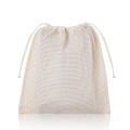 100% Cotton and mesh drawstring bag / NetString, Natural