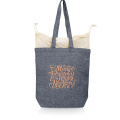 190 g recycled cotton bag with mesh stretch / Marette, Navy