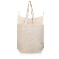 190 g recycled cotton bag with mesh stretch / Marette, Beige