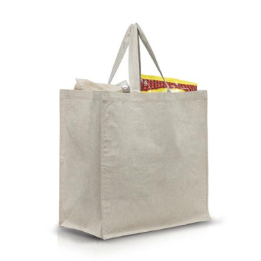Recycled cotton bag 180g with laminated interior / SHOPPER, product image