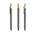 Ocean PC ballpoint pen, bamboo detail / OPC Solid, Dark grey