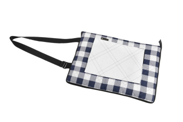 Foldable picnic blanket with a zip closure by Vanilla Season, Blue, product image