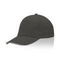Adult brushed cotton sandwich cap / Zectra, Dark grey