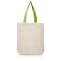 180g 100% Long handle cotton bag / Chicotton, Light green