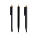 Ballpoint pen in recycled ABS, bamboo detail / Prens, Black