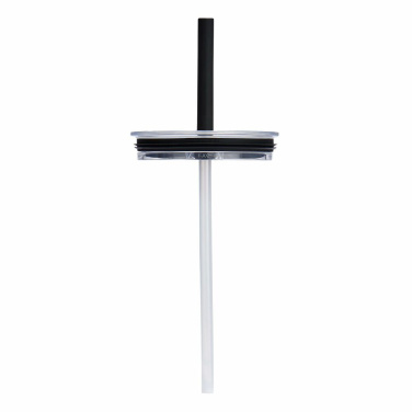 LARGE PRESS-IN ALL AROUND TUMBLER STRAW LID CLEAR, Clear/black, product image