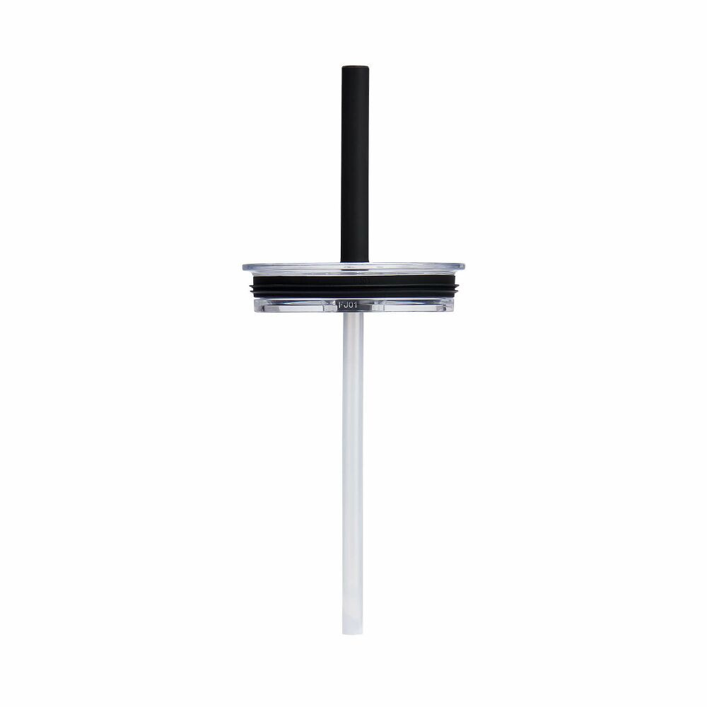 MEDIUM PRESS-IN ALL AROUND TUMBLER STRAW LID CLEAR, Clear/black, product image (1)
