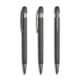 Ballpoint pen with an aluminium body and rubber finish. / Élyra, Dark grey