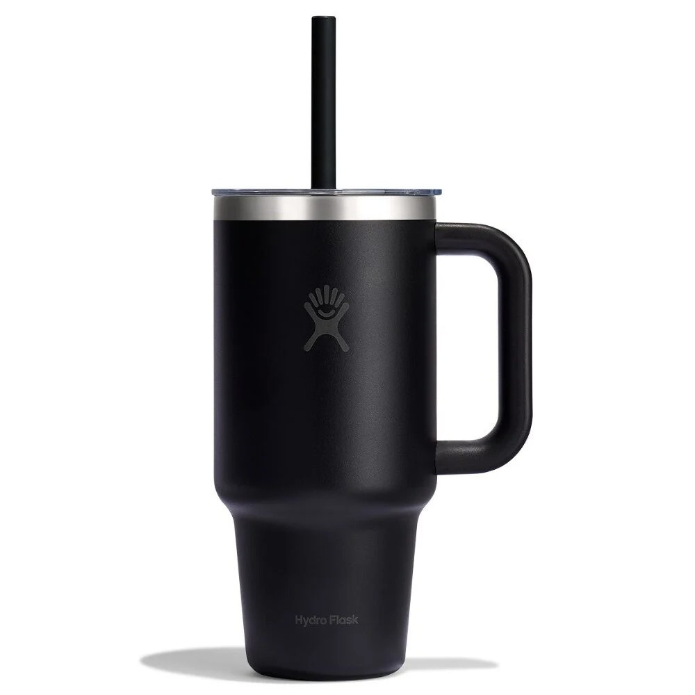 946 ML TRAVEL TUMBLER CLEAR LID CAPRI BLUE, Black, product image