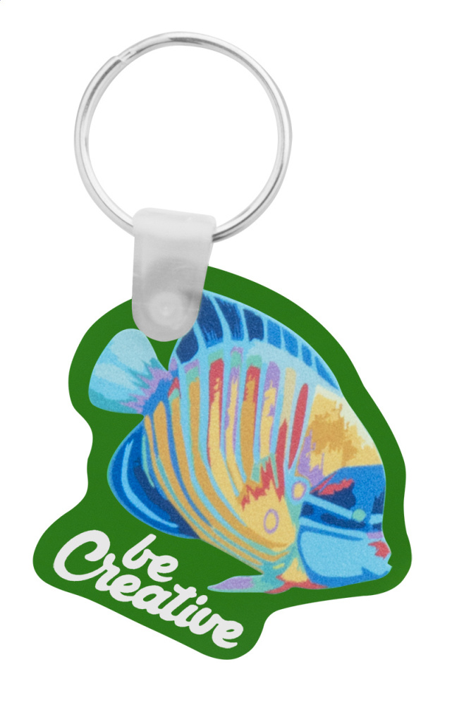 CreaFob – custom made keyring, green, product image