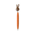 Zoom – wooden ballpoint pen, rabbit, orange