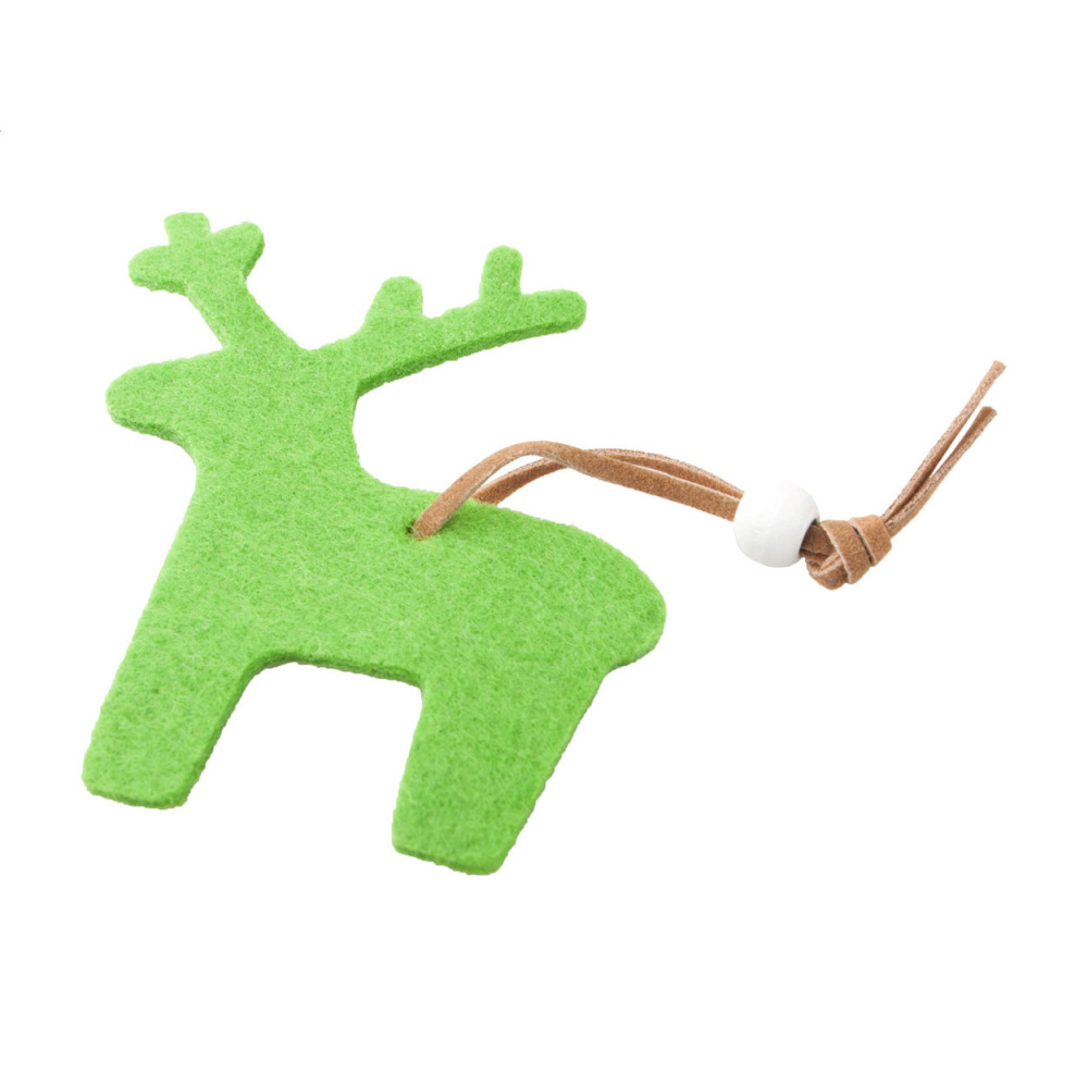 Yamra – Christmas tree ornament, reindeer, green, product image