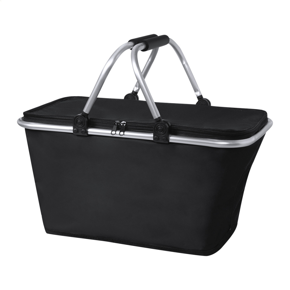 Paccola – cooler picnic basket, black, product image