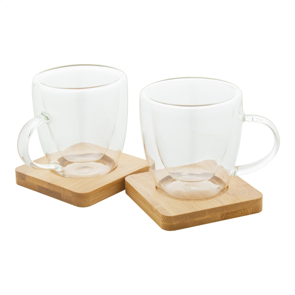Mocaboo – glass espresso cup set, product image