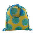 CreaDraw Shop RPET – custom drawstring bag, blue