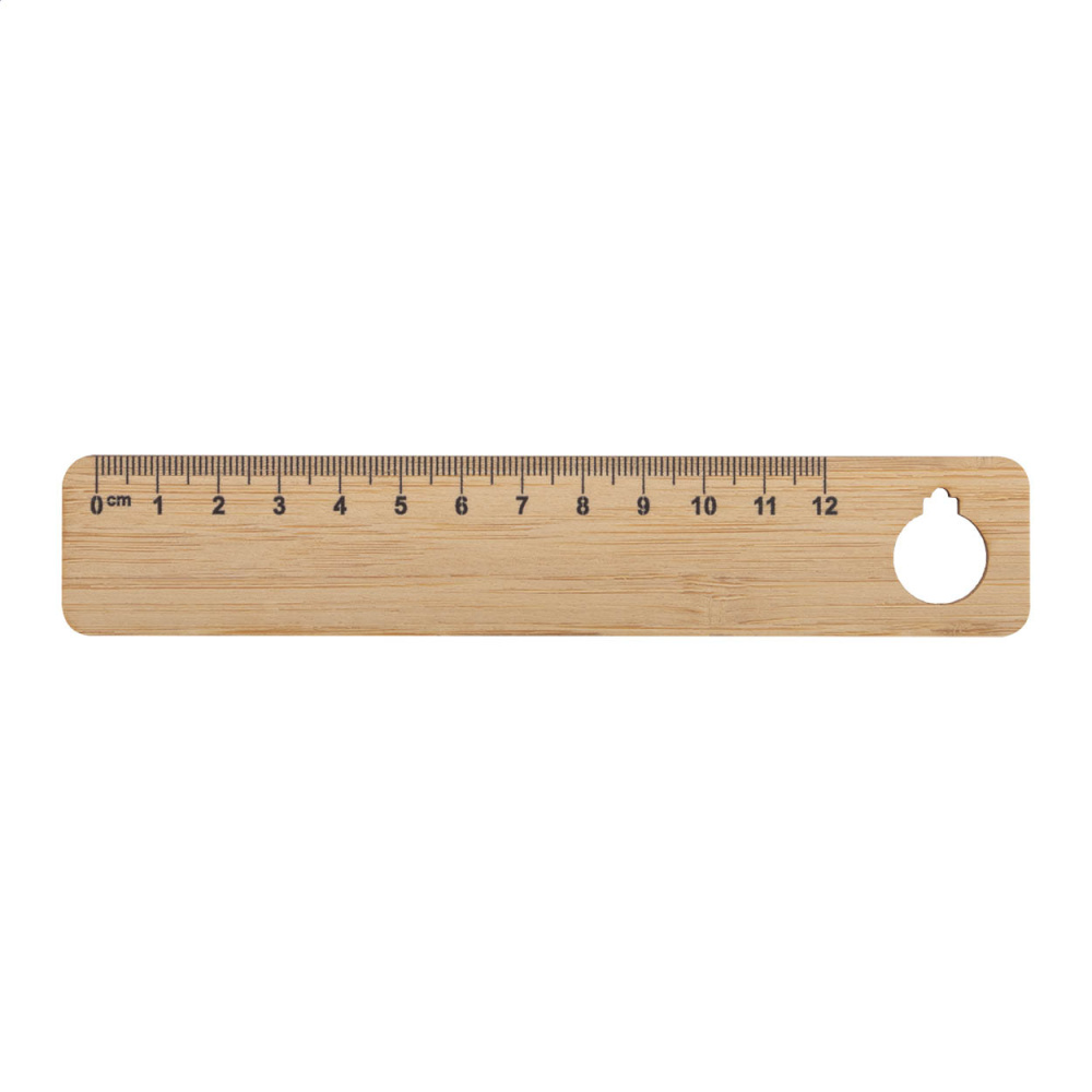 Lopsmarka – bamboo ruler, ball, natural, product image