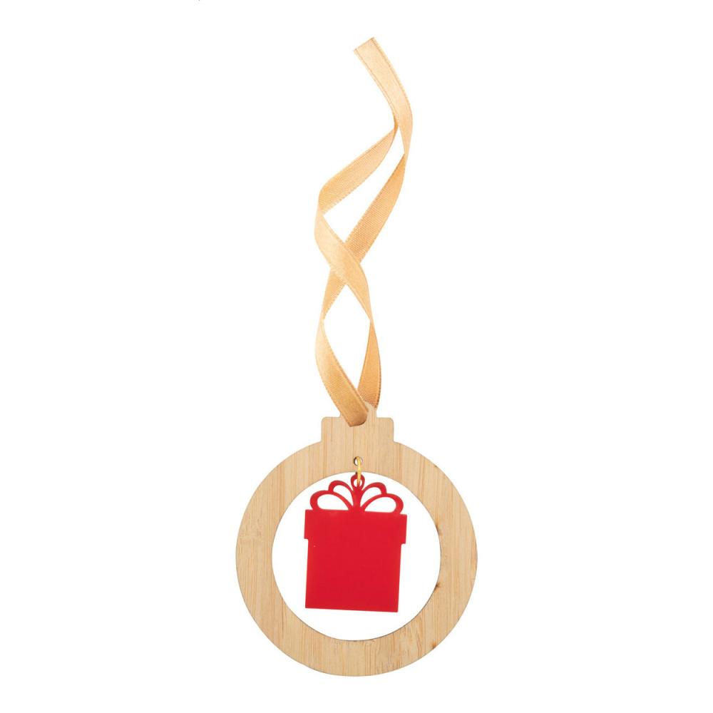 DoubleTree – Christmas tree ornament, gift box, natural, product image