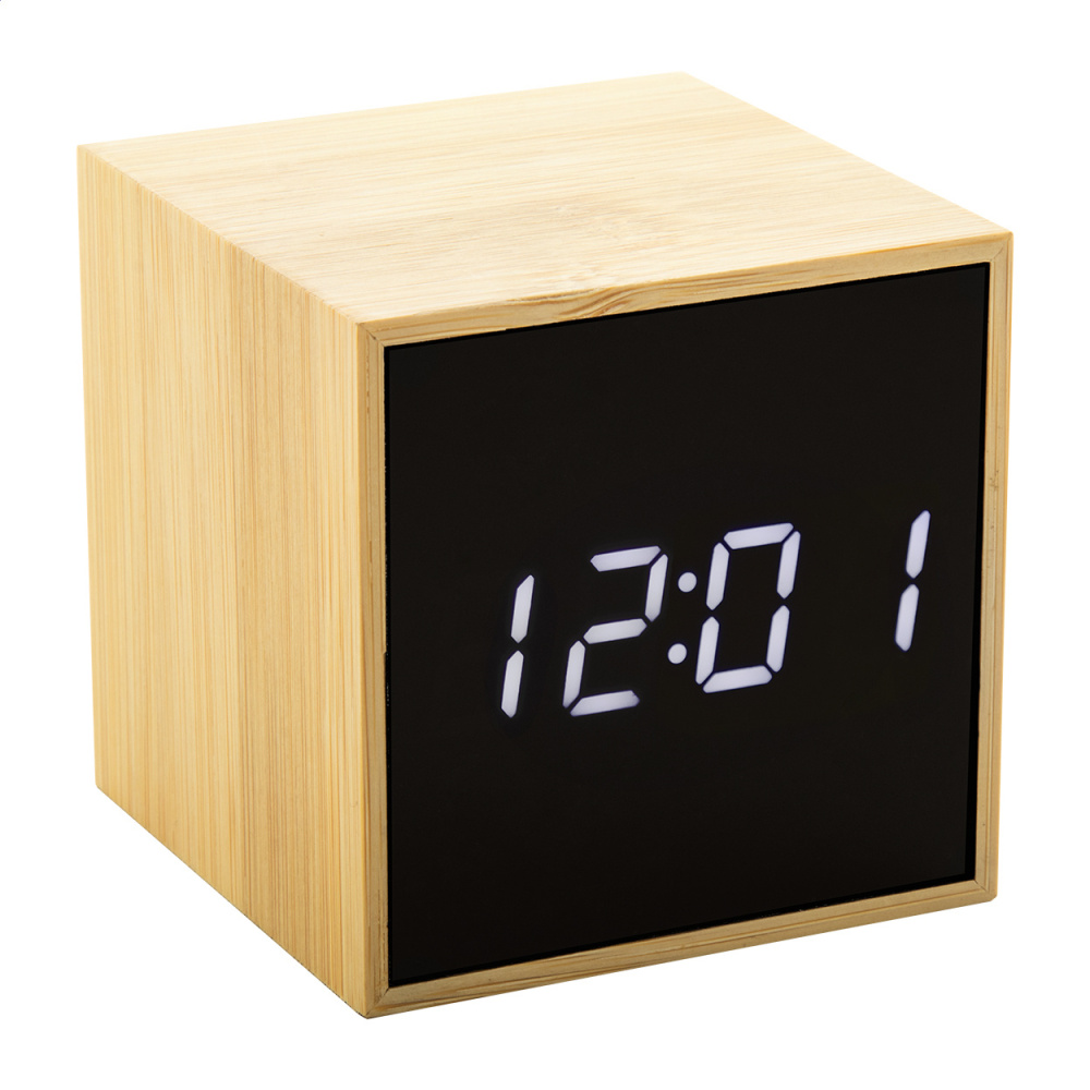 Boolarm – bamboo alarm clock, product image