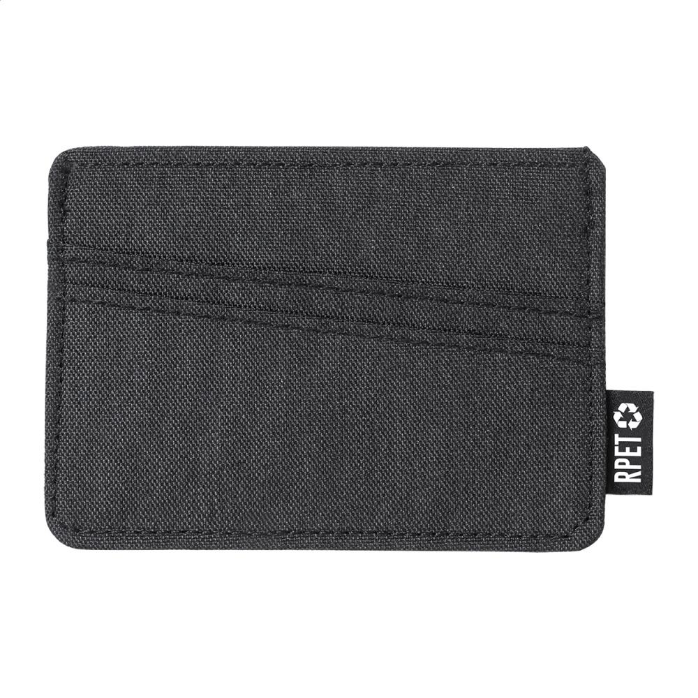 Carpex – RPET credit card holder, black, product image