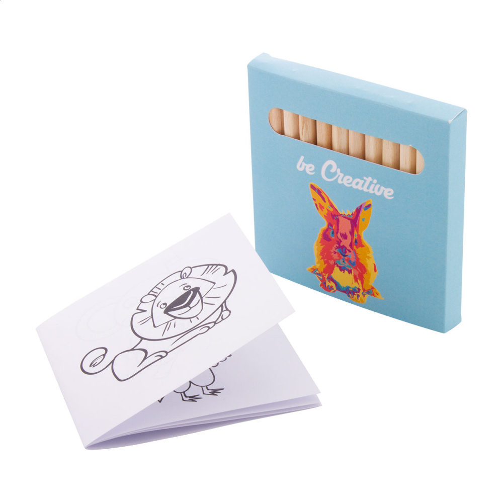 Coloxil 12 – custom colouring set, animals, white, product image