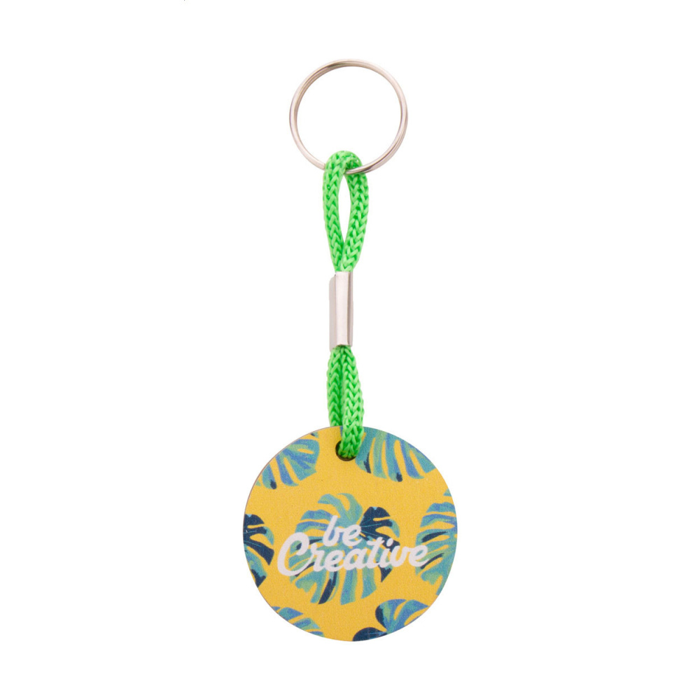 Woody Plus A – custom keyring, green, product image