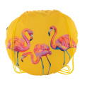 CreaDraw Circle – custom drawstring bag, yellow