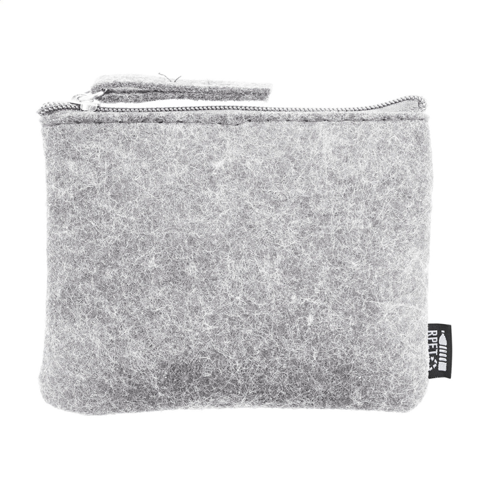 Refelt Money – RPET felt purse, grey, product image