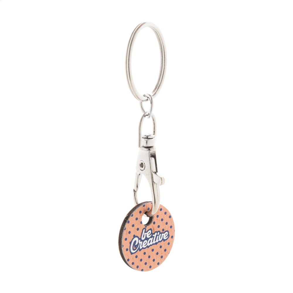 ColoShop Eco – trolley coin keyring, product image