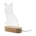 Woodify – LED light trophy, pentagon, transparent