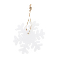 Joulox – RPET Christmas tree ornament, snowflake, white
