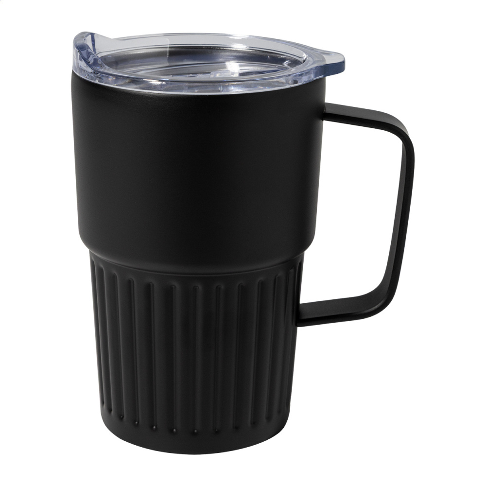 Streaky Grab – thermo mug, black, product image