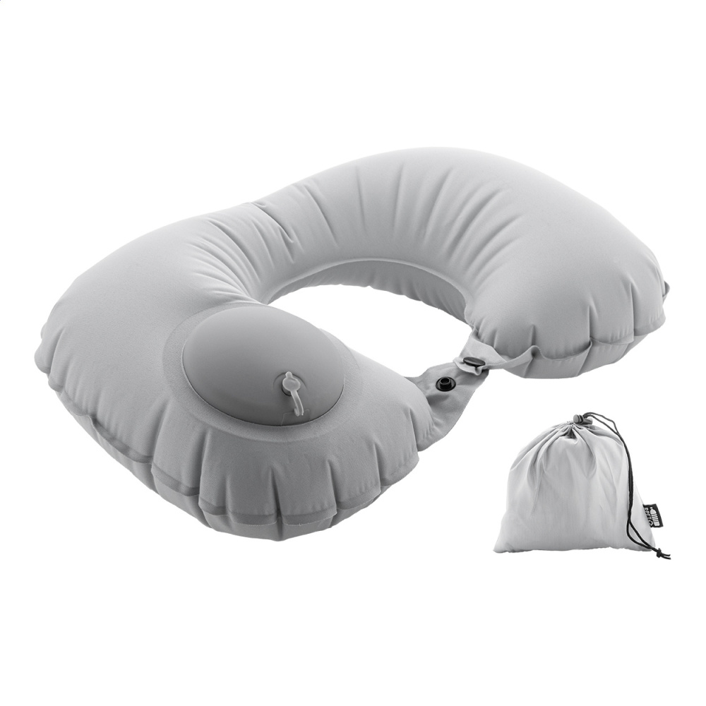Jetpump – RPET travel pillow, grey, product image