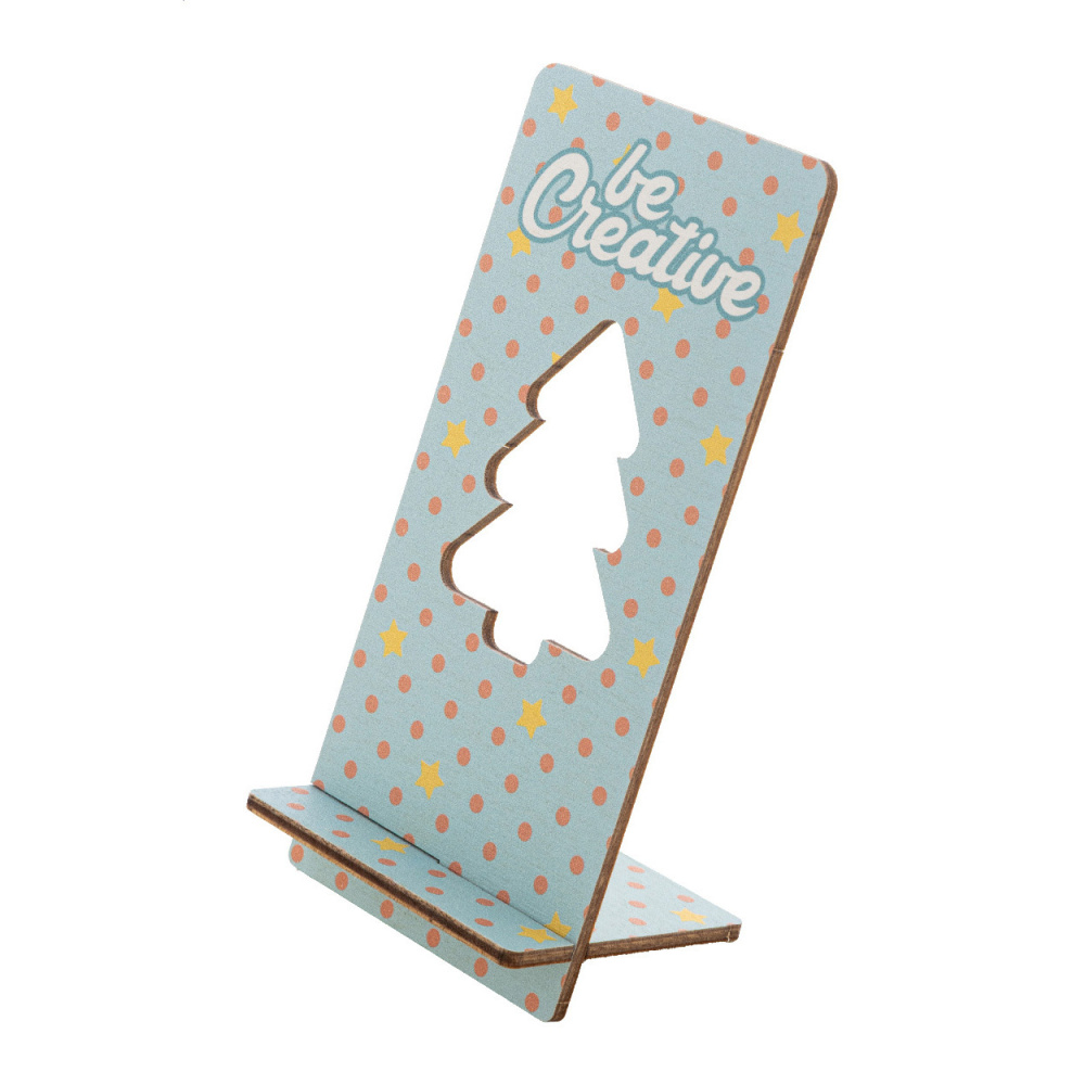 Kannykka Creative – Christmas mobile holder, Christmas tree, natural, product image