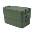 Duplox – stackable lunch box, green