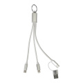 Rafob – keyring USB charger cable, silver
