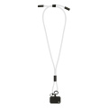 HolCharge – 60W RPET mobile lanyard cable, white
