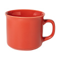 Woodstock Flat – matte vintage mug, red