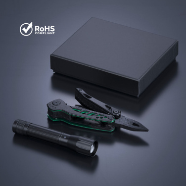 Optima Set I: multitool & medium flashlight, green, product image