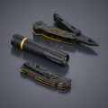 Optima Multiset: multitool, rescue knife & small flashlight, yellow