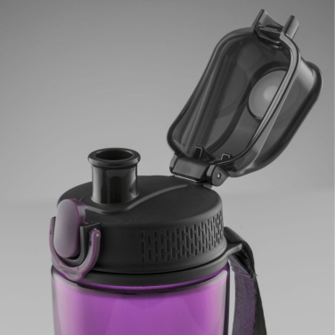 Neon water bottle made from tritan™, 550 ml, purple, additional view 4