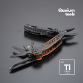 Optima titanium-coated steel multitool, orange