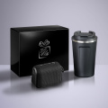 Everyday Set: Nordic thermal mug 350 ml & wireless speaker, black