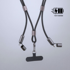 Opti Pro Series Magnetic – USB-C to USB-C lanyard cable, 60W PD
