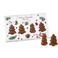 Christmas Card With Christmas Trees