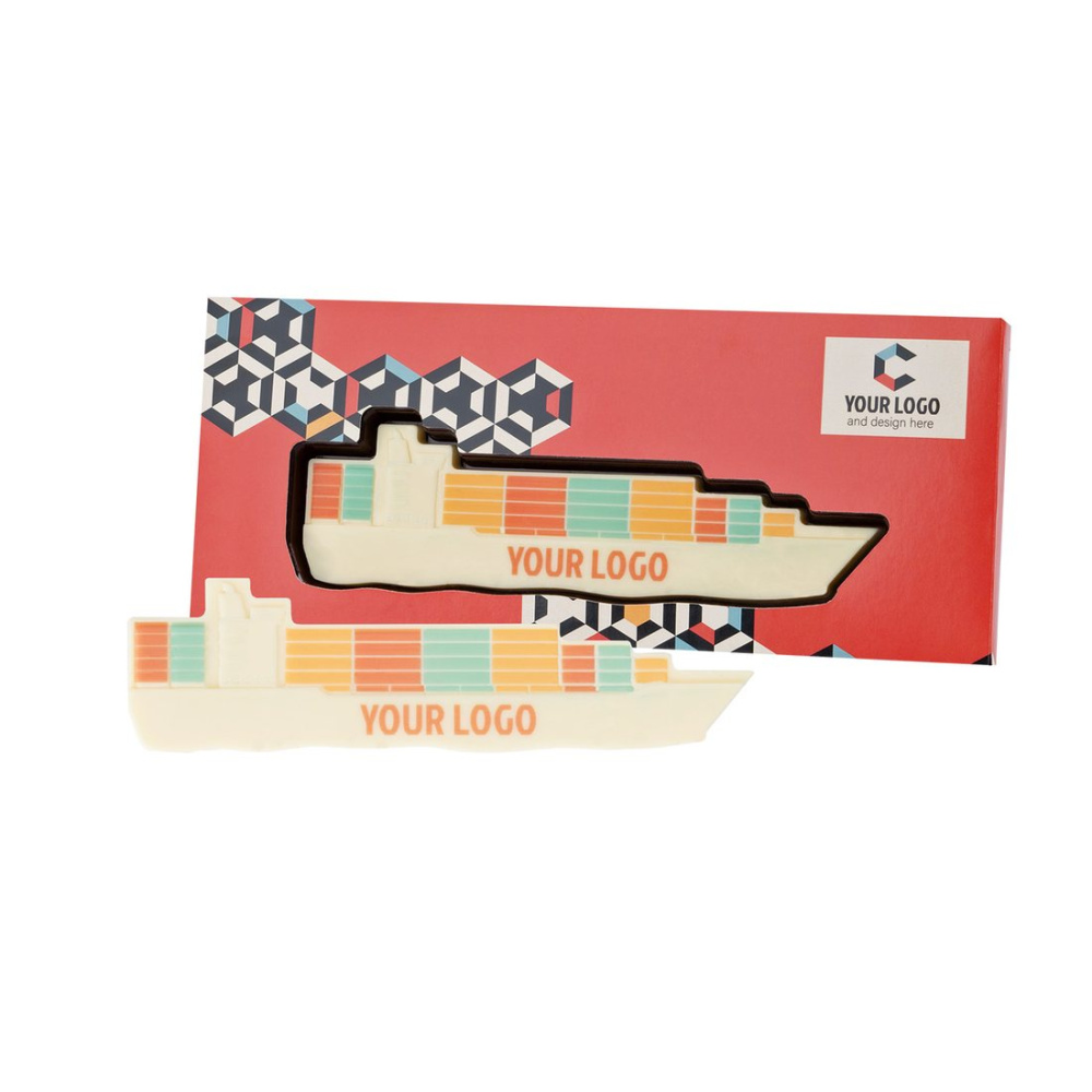 Bespoke Chocolate Choco4Mat Cargo Ship Print, product image (1)