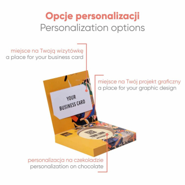 Bespoke Chocolate Choco4Mat Mini Circle Print With Card, product image (2)